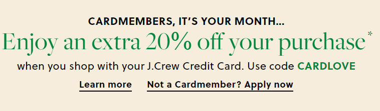 JCrew Kod promocyjny