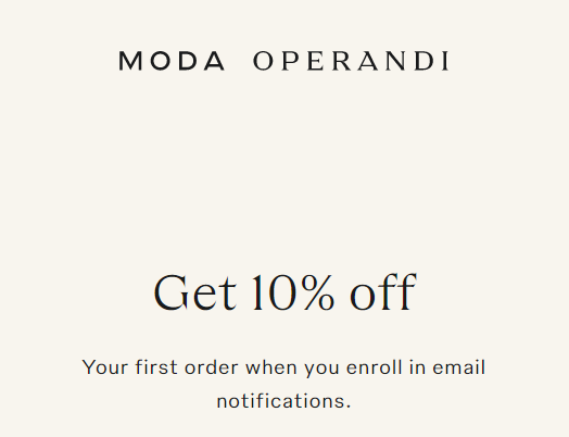 Moda Operandi Kupony